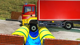 Cars vs Upside Down Speed Bumps #23 | BeamNG.DRIVE
