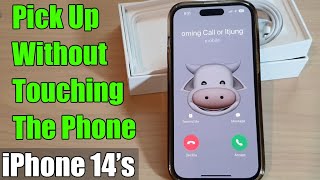 iPhone 14/14 Pro Max: How to Pick Up The Phone Call Without Touching the Phone | iOS 16