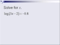 Solving Basic Logs