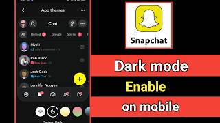 How to convert snapchat into dark mode | easily