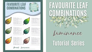 Caran d'Ache Luminance Colouring Tutorial | Spotlight Series: Favourite Leaf Combinations