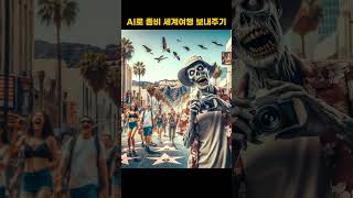 AI로 좀비를 세계여행 보내주면?? #shorts