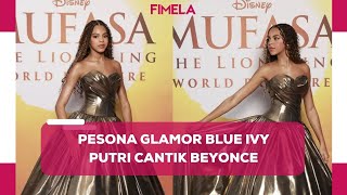 Parade Gaya Glamor Blue Ivy, Terbaru Kenakan Gaun Emas di Pemutaran Film Mufasa