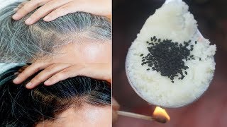 White Hair to Black Hair Naturally in Just 4 Minutes Permanently | 100% Works at Home