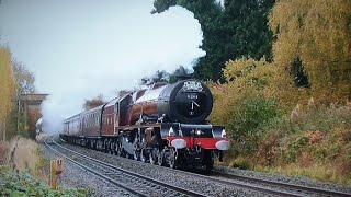 6201 'Princess Elizabeth' Surges Through The Cotswolds - Cathedrals Express 2016