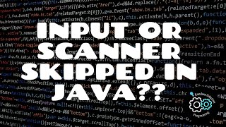 Input skipped / Scanner skipped line - JAVA