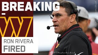 BREAKING NEWS: Commanders fire HC Ron Rivera after four seasons