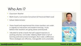 Making Math Stick Webinar
