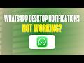 WhatsApp Desktop Notifications Not Showing — Here’s the Fix (2026)