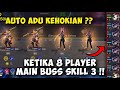 ADU KEHOKIAN DENGAN 8 PLAYER MAIN BUSS SKILL 3 !! AUTO MAIN HERO LEGENDS SEMUA !! MAGIC CHESS ML