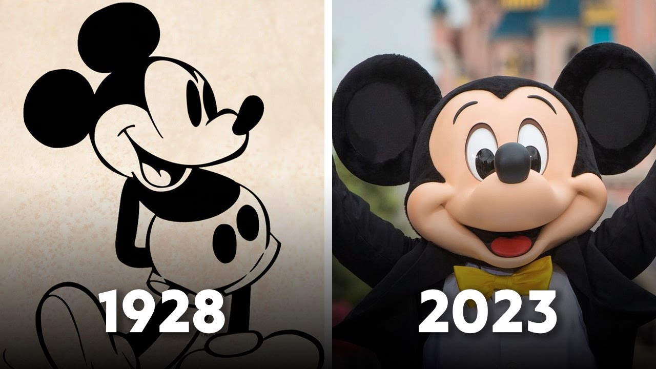Mickey Mouse 2024 Logo Evolution