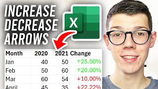 How To Add Increase \u0026 Decrease Arrows In Excel - Full Guide