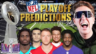 2023-24 NFL PLAYOFF & SUPER BOWL PREDICTIONS!