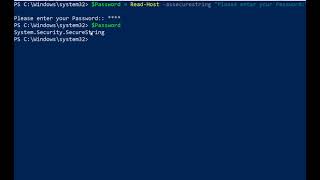 Prompting for User Input and Password with PowerShell
