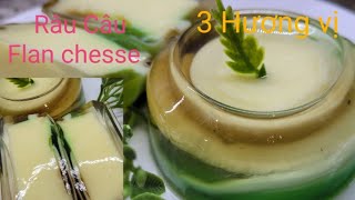 Râu Câu Flan Chesse mix 3 hương vị/làm rất đơn giản