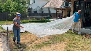 Solarizing grass in your yard