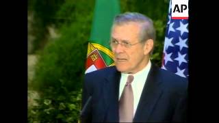 Rumsfeld says spectre of Saddam may be causing problems