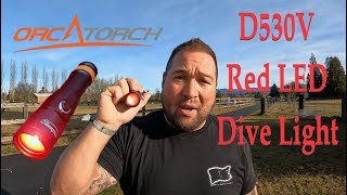 Orcatorch D530V Red Dive Light