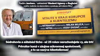 Jančura / RegioJet: Tu nemôžu rozhodovať eŠTBáci - ale trh!