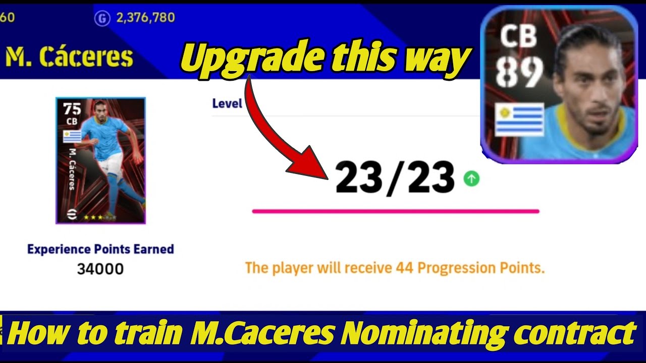 How To Max M.Cáseres Nominating Contract In Efootball! How To Train ...