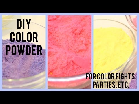 DIY : Color Powder (Color Fights, Parties, ETC) DIY : Color Powder (Color Fights, Parties, ETC)