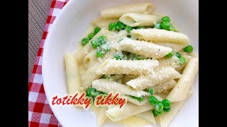 พาสต้าถั่วลันเตาและพาเมซานชีส : Quick Pasta with Peas and Parmesan