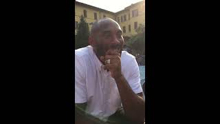 interview Kobe Bryant talking in Italian (rare) English sub.