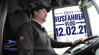 Herr Busfahrer - Fahren im verschneiten Hameln - VLog (12.02.21)