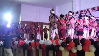 Nimso kerung karbi traditional dance, Rukasen College karbi Students union body.