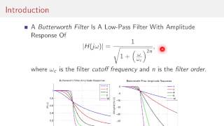 Butterworth Filter - 01 - Introduction