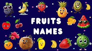 Fruits Names🍎🍌| Fruits for Kids | Fun Fruit Facts