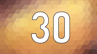 30 Second Countdown Timer | Brown Geometric Background Pattern