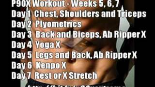 p90x schedule classic