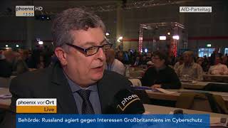 Carsten Hütter im Interview beim AfD-Bundesparteitag in Hannover am 02.12.2017