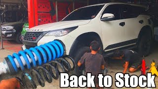 Reviving Fortuner's Suspension! Front Stock Springs Reinstalled, Camber Alignment - Vlog