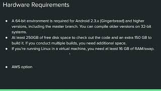 AOSP Development Environment