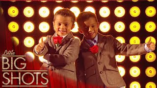 Spanish Twins Los Gemelos Cortés' Serenade The Audience | Little Big Shots
