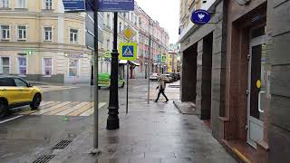 Moscow streets walk - Trubnaya street, Bolshoy Golovin Lane #moscow #walkstreet #moscowregion