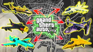 GTA 5 - All New Story Mode Rare Planes Locations 2025 (PS5, PS4, XBOX \u0026 PC)