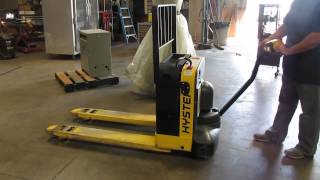 Hyster 4000 lbs Electric Pallet Jack Lift Truck 47” Forks 24V On Board Charger