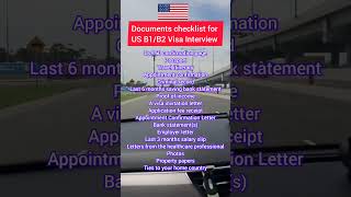 Documents checklist for US B1/B2 Visa Interview 🇺🇲 | US Visa Interview Preparation #usainterview