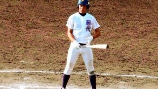 藤代高校・4番根本文弥(1年秋).鋭い打球