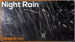 ► Heavy Night Rain Sounds for Sleeping ~ Close Raindrops, 10 hours. Hard Rain (no thunder) (lluvia)
