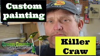 Custom Painting Crankbaits--Killer Craw