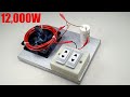 Free electricity generator 12Kw make with magnet and copper wire