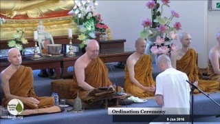 Ten Precept Ordination Ceremony | Ven Pasada (Tim) | 9 Jan 2016