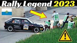 Rally Legend 2023 San Marino Day 3 - Saturday/Sabato - PS Le Tane Diana - CRASH, Close Calls & Jumps