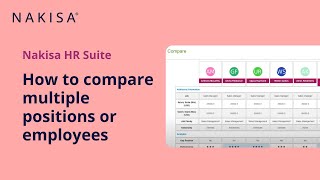 8. How to compare multiple positions or employees – Nakisa HR Suite OrgChart Visualization Software