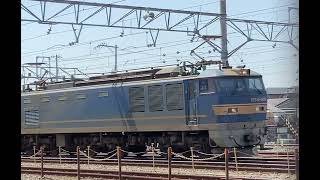 EF210-130号機[岡]牽引・EF510-505号機[富]牽引　高速貨物列車