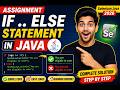 181. Assignment - Solve a program using if .. else statement in Java (Selenium Java 2026)
